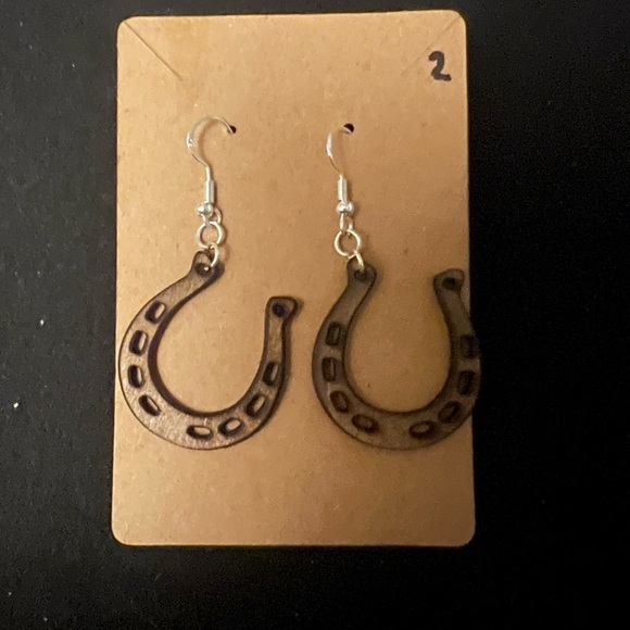 Jewelry - Brown Horseshoe Earrings